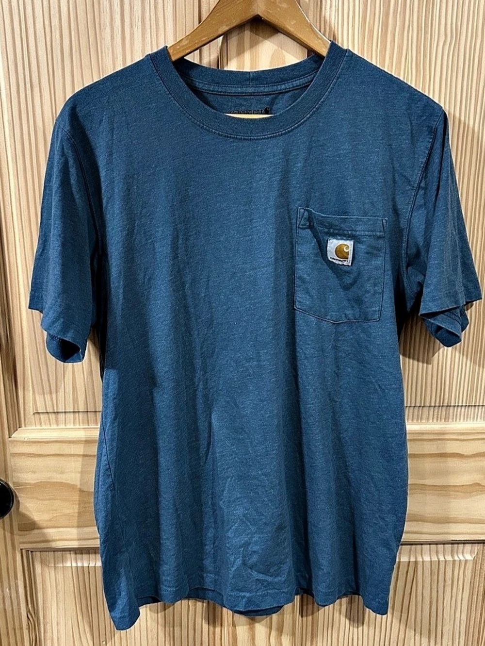 Carhartt Relaxed Fit Pocket T-Shirt Blue Size Medium Like New